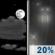 Friday Night: Partly Cloudy then Slight Chance Light Rain